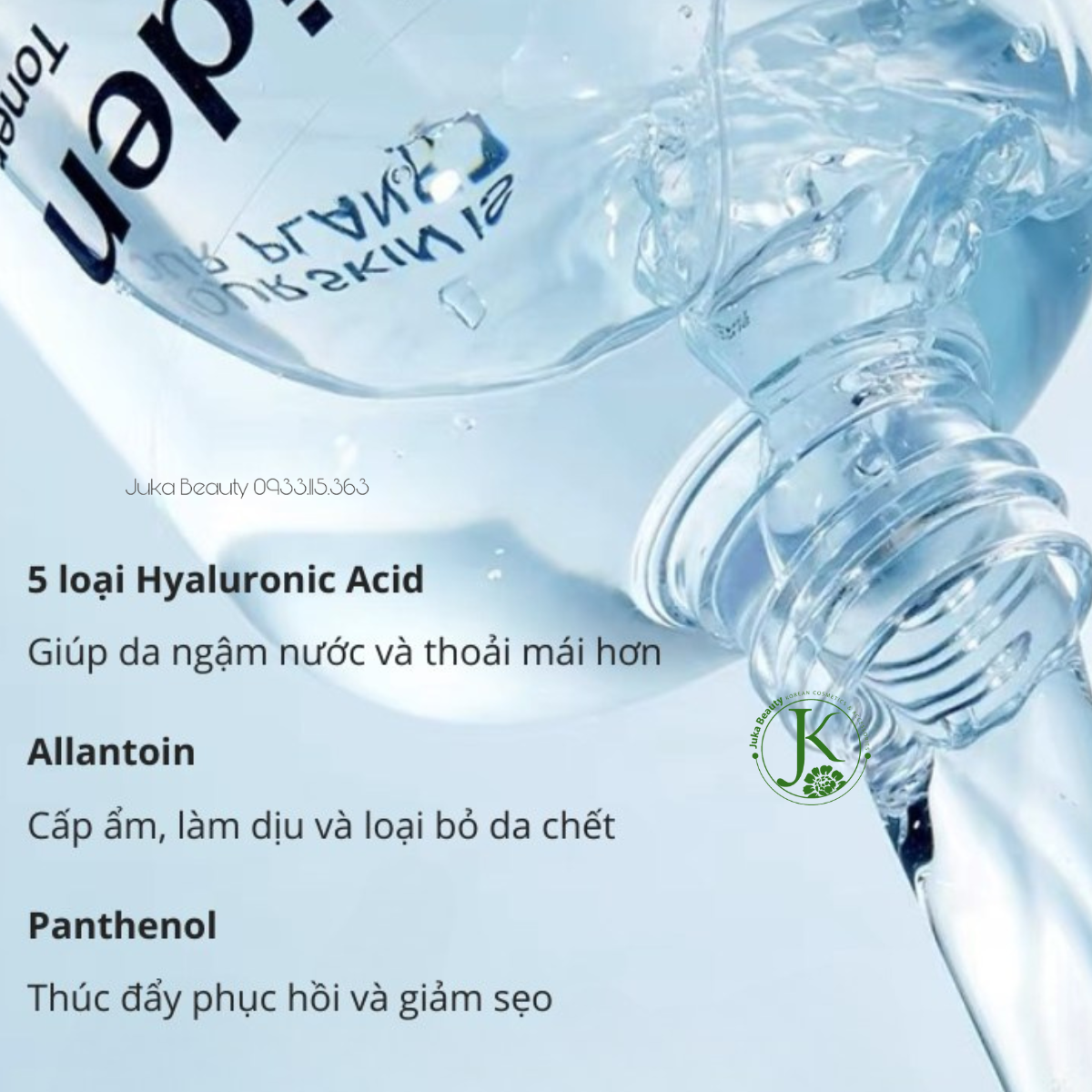 Nước Hoa Hồng Cấp ẩm Phục Hồi Da Torriden Dive In Low Molecular Hyaluronic Acid Toner 300ml