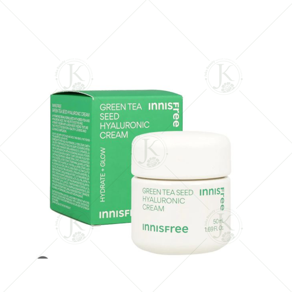 (Mẫu mới) Kem Dưỡng Trà Xanh Phục Hồi Da Innisfree Green Tea Seed Hyaluronic Cream 50ml