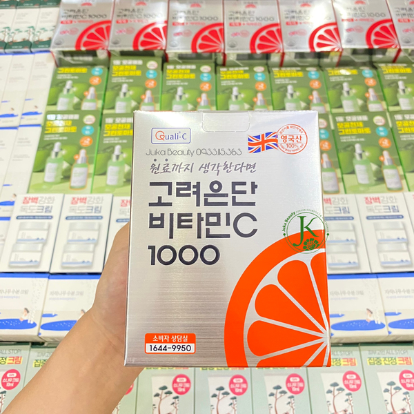  Viên uống Vitamin C Hỗ Trợ Sáng Da Eundan Vitamin C 1000mg Hàn Quốc (120 viên) 