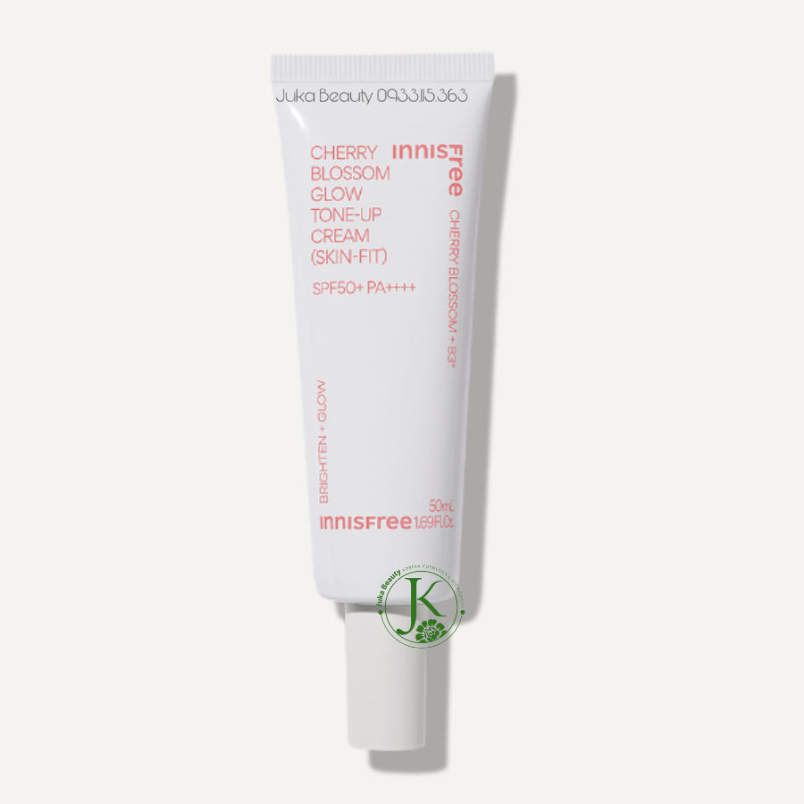 Kem Dưỡng Trắng Da Innisfree Jeju Cherry Blossom Skin Fit Tone Up Cream SPF50+/ PA++++ 50ml (Mẫu mới)