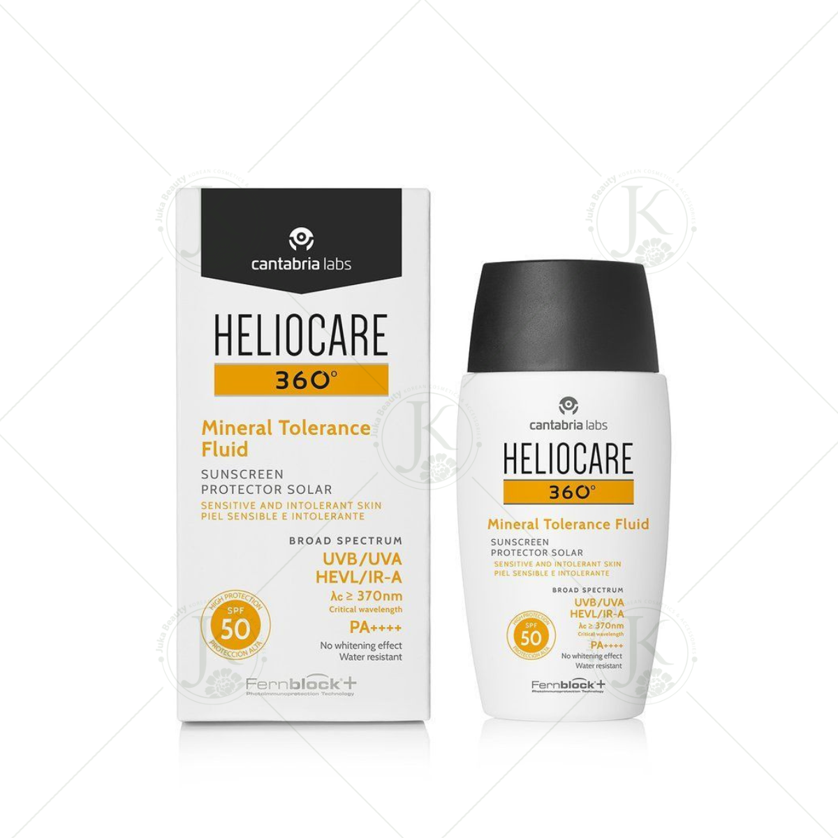Kem Chống Nắng Dành cho Da Nhạy Cảm Heliocare 360 Mineral Tolerance Fluid SPF 50 PA++++ 50ml