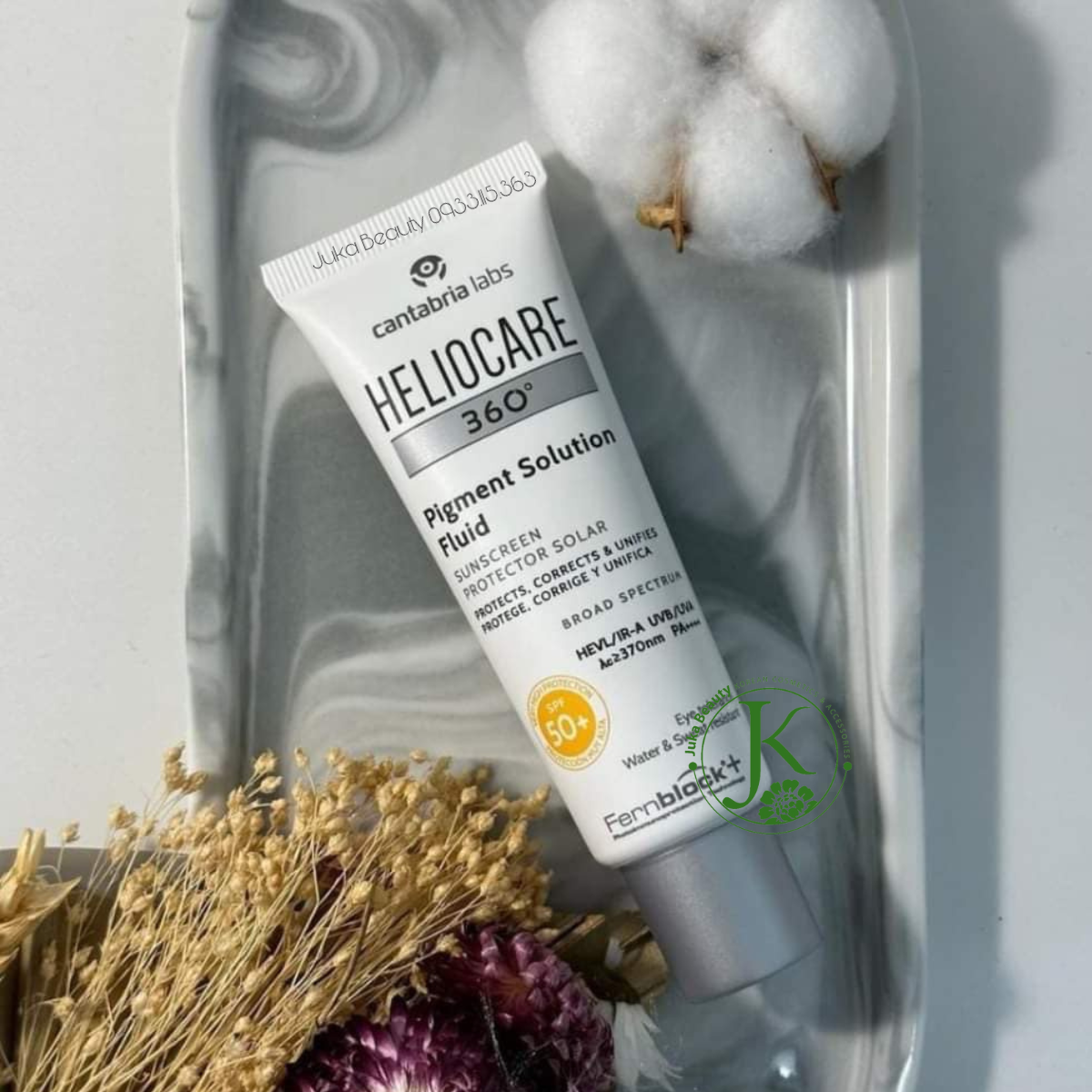 Kem Chống Nắng Phổ Rộng, Hiệu Chỉnh Màu Da Heliocare Pigment Solution Fluid SPF 50+ 50ml