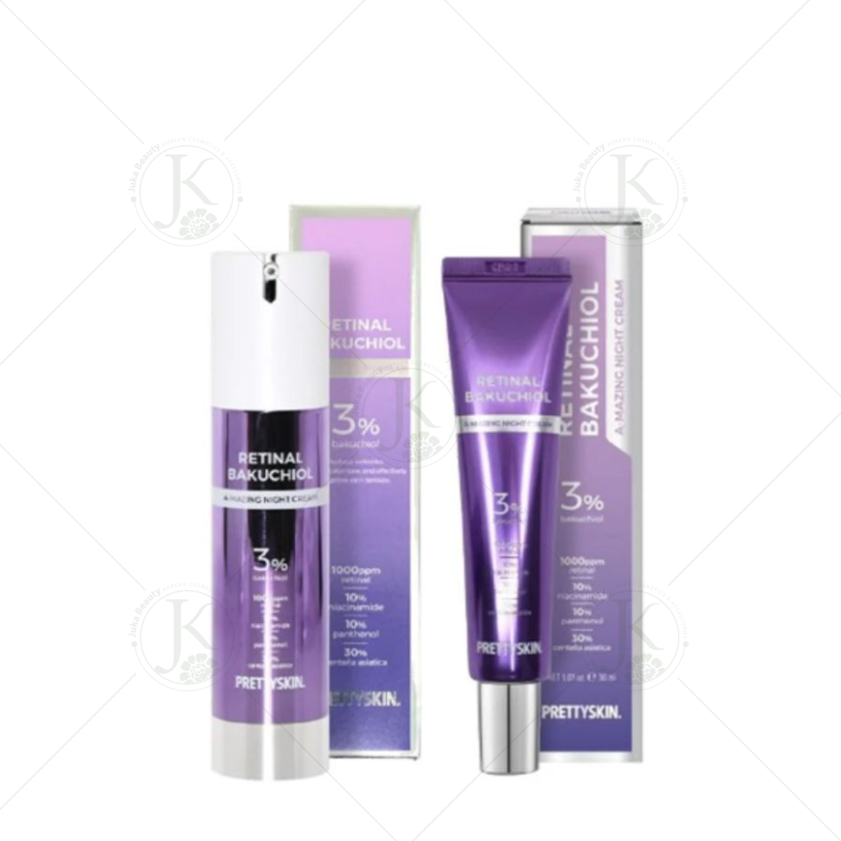 Kem Dưỡng Ban Đêm Tái Tạo, Phục Hồi Da PrettySkin Retinal Bakuchiol A-Mazing Night Cream