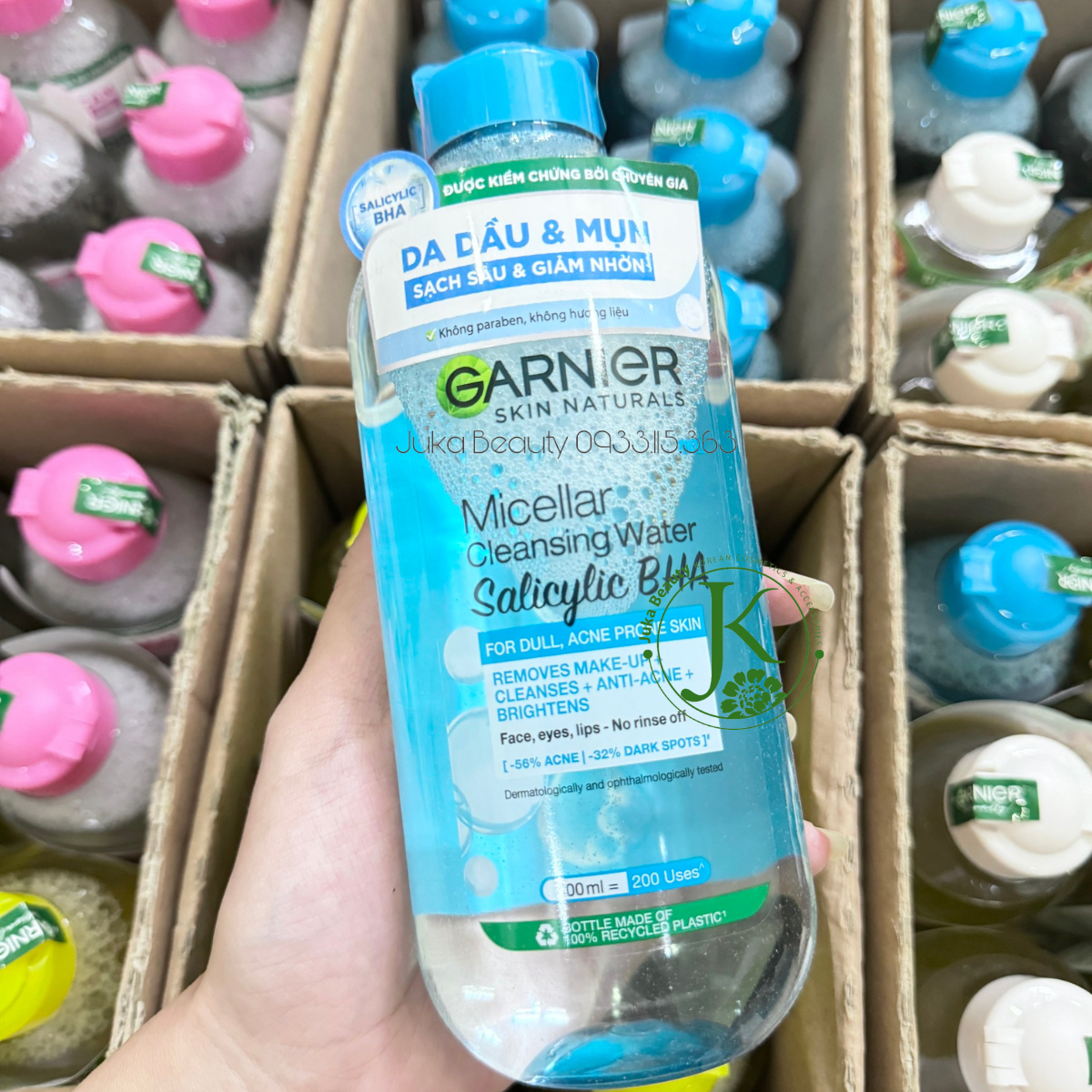 Nước Tẩy Trang Làm Sạch Garnier Micellar Cleansing Water Dành Cho Da Nhạy Cảm 400ml