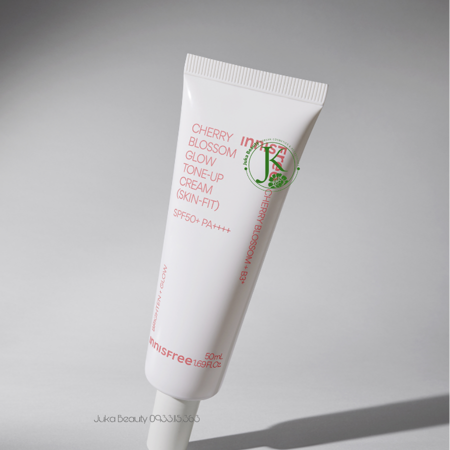 Kem Dưỡng Trắng Da Innisfree Jeju Cherry Blossom Skin Fit Tone Up Cream SPF50+/ PA++++ 50ml (Mẫu mới)