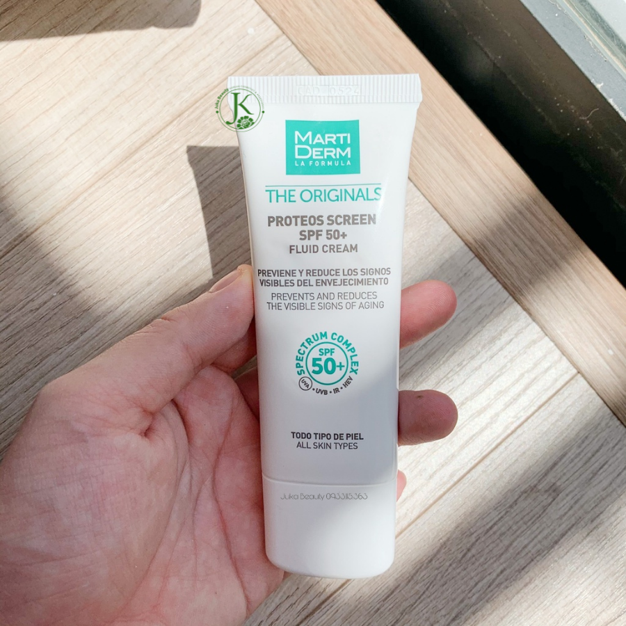 Kem Chống Nắng Phổ Rộng Ngừa Lão Hóa MartiDerm The Originals Proteos Screen SPF50+ Fluid Cream 40ml