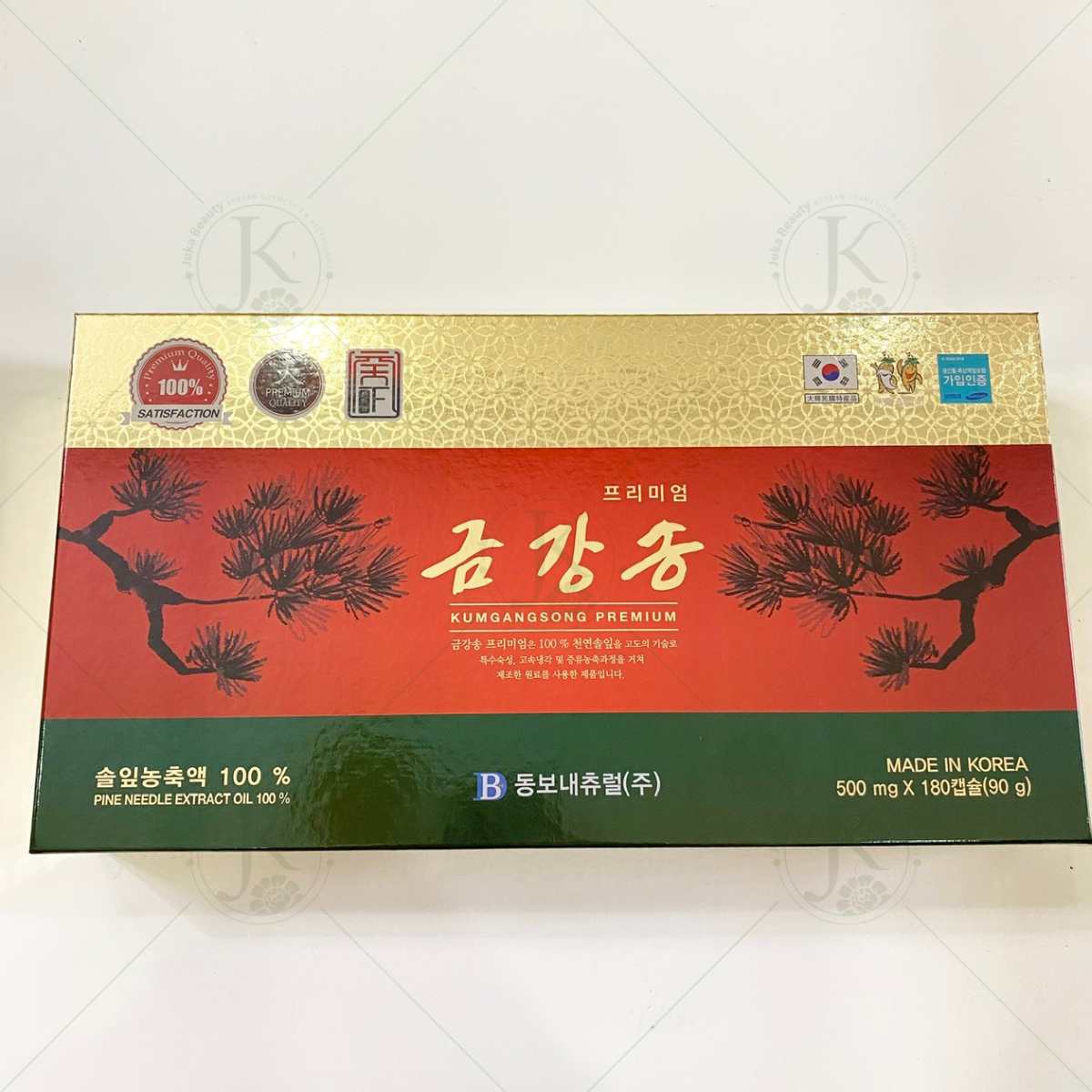 Viên uống tinh dầu Thông Đỏ chăm sóc sức khỏe Bio Pharm - Kumgangsong Premium (500mg*180 viên)