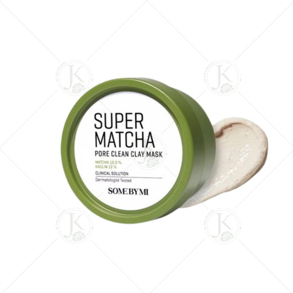 (Mẫu mới) Mặt nạ đất sét kiềm dầu, thu nhỏ lỗ chân lông Some By Mi Super Matcha Pore Clean Clay Mask 100g