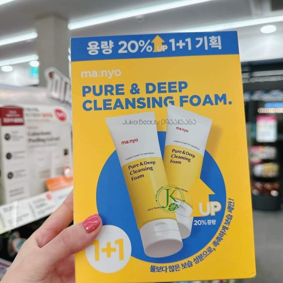 Sữa Rửa Mặt Tạo Bọt, Sạch Sâu Da Manyo Pure & Deep Cleansing Foam