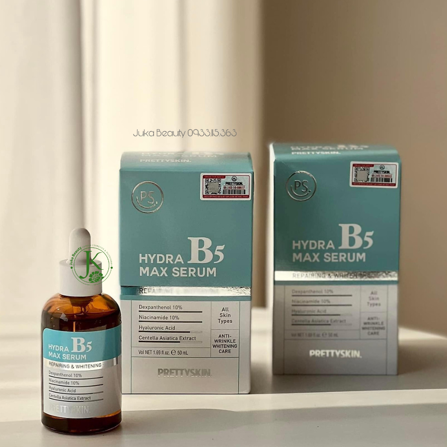 Tinh Chất Phục Hồi, Dưỡng Trắng Da PrettySkin Hydra B5 Max Serum 50ml