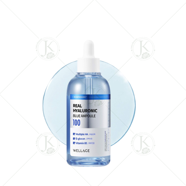  Tinh Chất Siêu Cấp Nước, Phục Hồi Da Căng Bóng Wellage Real Hyaluronic Blue Ampoule 75ml 