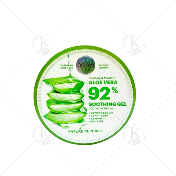  Gel Dưỡng ẩm Nha Đam Nature Republic Soothing & Moisture Aloe Vera 92% Soothing Gel 300ml (Mẫu mới) 