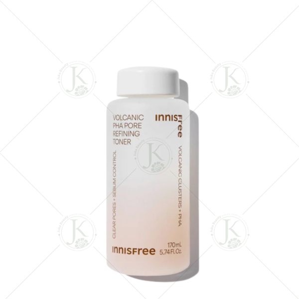 Nước Hoa Hồng Tro Núi Lửa Sạch Mịn Da Innisfree Volcanic PHA Pore Refining Toner 170ml (Mẫu mới)
