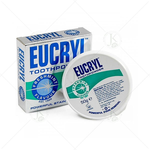 Bột Tẩy Trắng Răng Hương Bạc Hà Eucryl Toothpowder Freshmint 50g