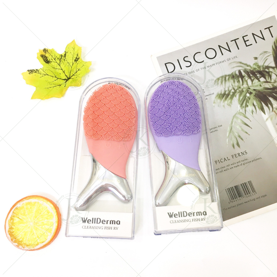 (NEW) Máy Rửa Mặt Sạch Sâu Da Hình Con Cá Wellderma Cleansing Fish RV
