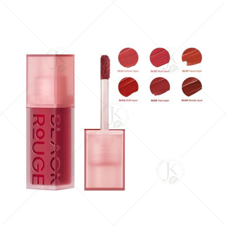 (Mẫu mới 2022) Son Kem Tint Lì Black Rouge Double Layer Over Velvet 4g