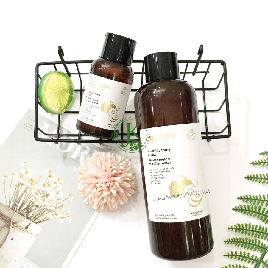 Nước tẩy trang sạch sâu, nhẹ dịu chiết xuất Bí Đao Cocoon Winter Melon Micellar Water