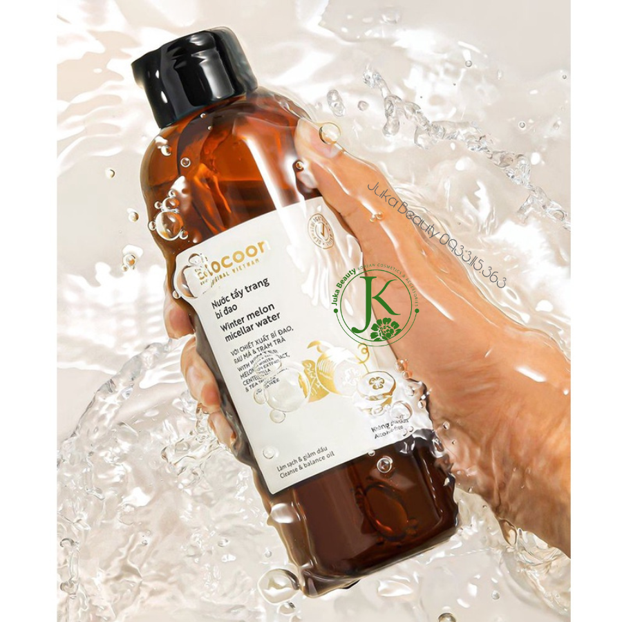Nước tẩy trang sạch sâu, nhẹ dịu chiết xuất Bí Đao Cocoon Winter Melon Micellar Water