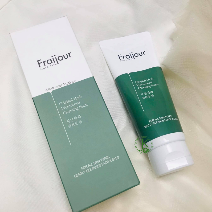 Sữa rửa mặt thảo mộc Fraijour Original Herb Wormwood Cleansing Foam 150ml
