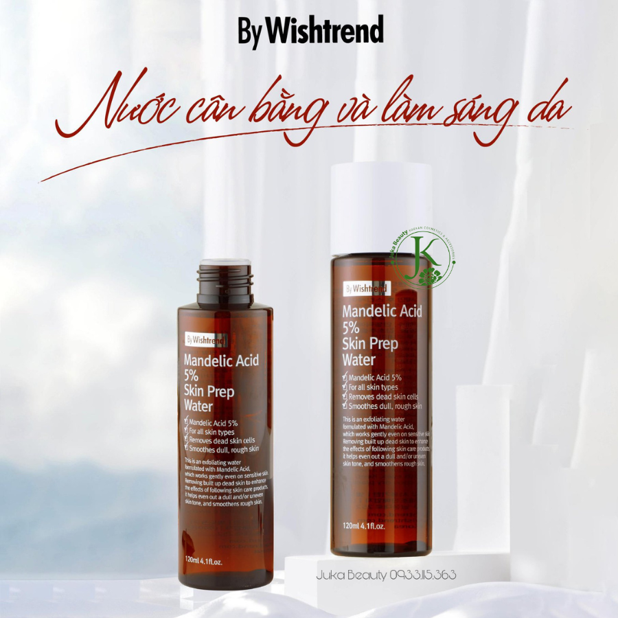 Dung Dịch Tẩy Tế Bào Chết Hóa Học Cho Da Mụn By Wishtrend Mandelic Acid 5% Skin Prep Water