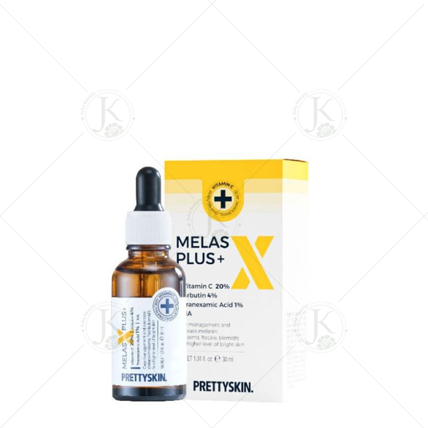 Tinh Chất Dưỡng Trắng Mờ Thâm PrettySkin Melas x Plus Whitening Care & Anti - Wrinkle 30ml