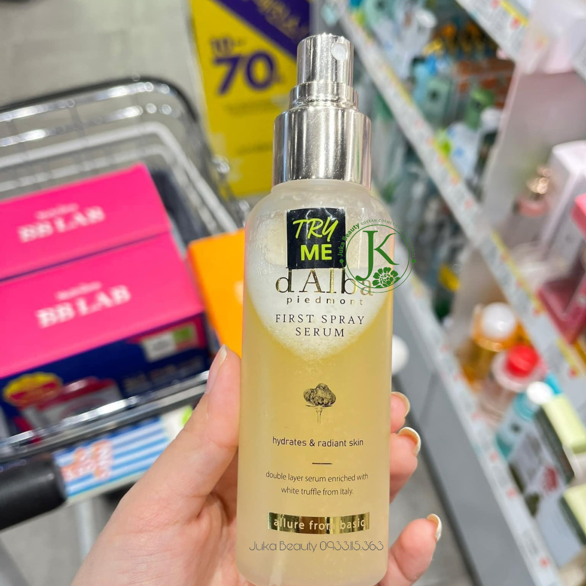 Xịt Khoáng Dưỡng ẩm, Căng Bóng Da d'Alba White Truffle First Spray Serum