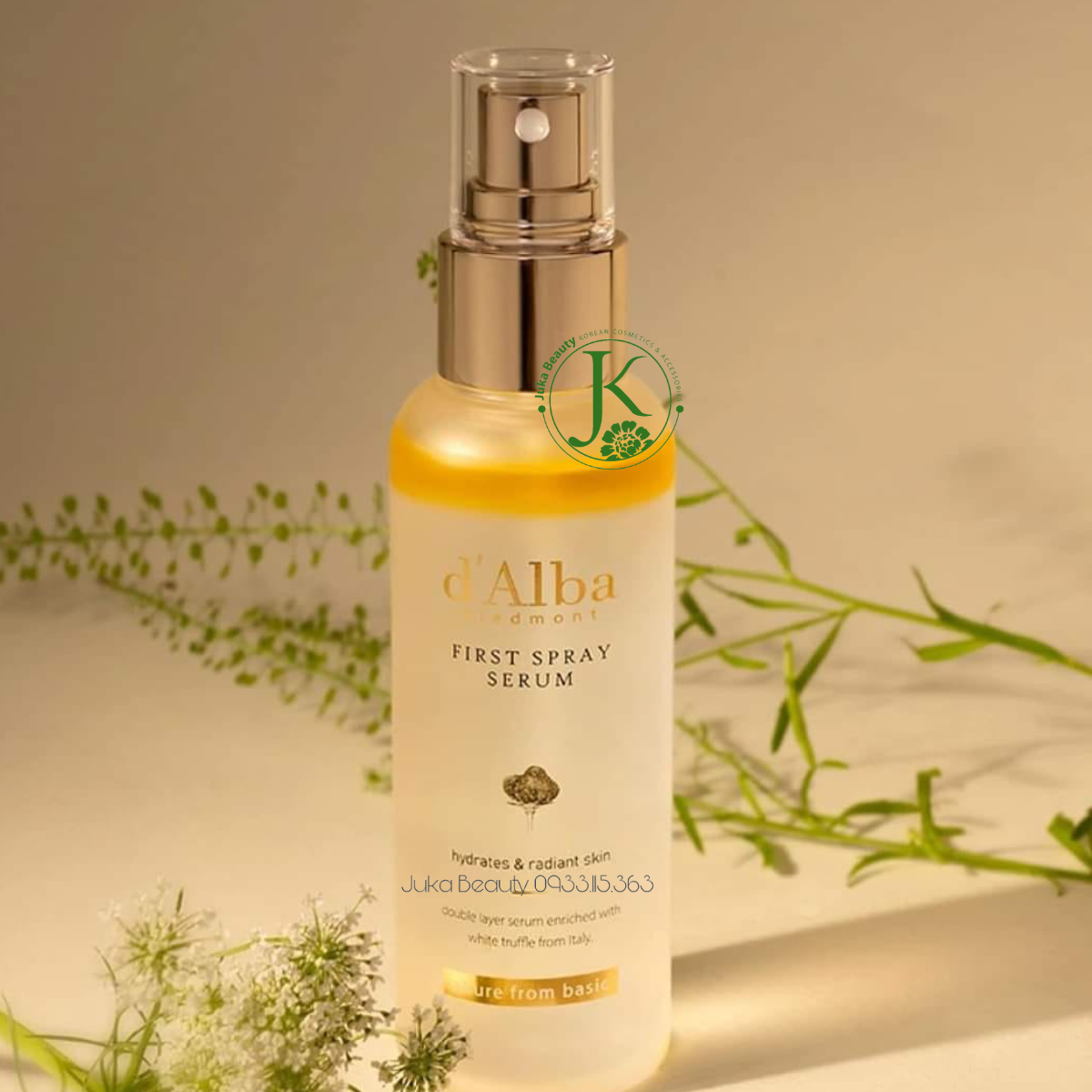 Xịt Khoáng Dưỡng ẩm, Căng Bóng Da d'Alba White Truffle First Spray Serum