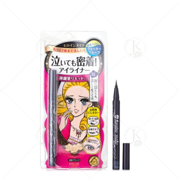  Bút Kẻ Mắt Nước Nét Mảnh, Lâu Trôi Kiss Me Heroine Make Smooth Liquid Eyeliner 0.4ml 