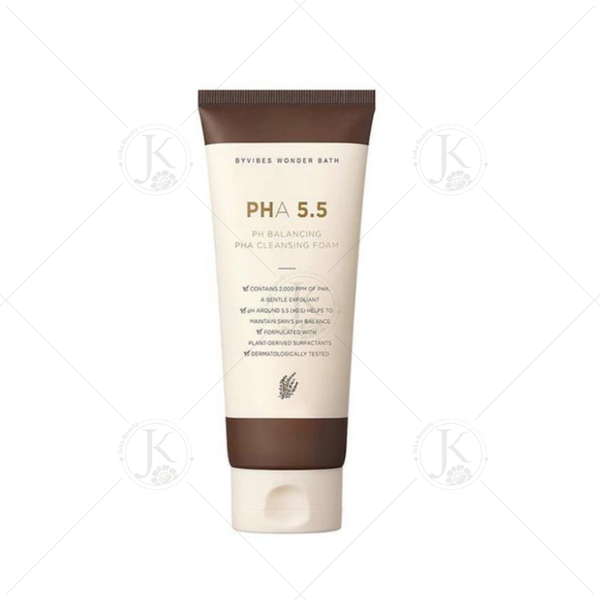 Sữa rửa mặt tạo bọt Byvibes Wonder Bath PHA 5.5 PH Balancing PHA Cleansing Foam 130ml