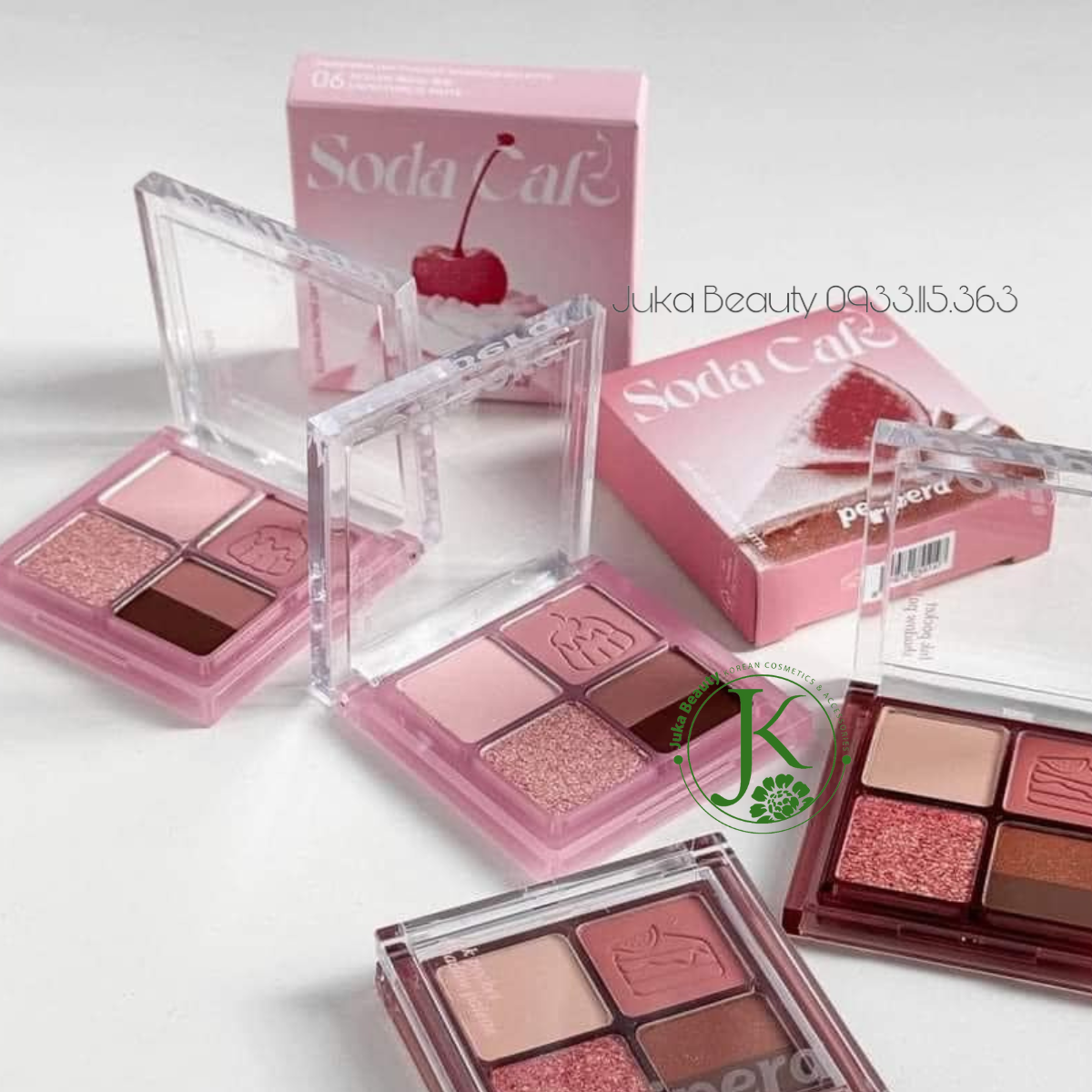 Phấn mắt 4 ô Peripera Ink Pocket Shadow Palette Soda Cafe 1.6g
