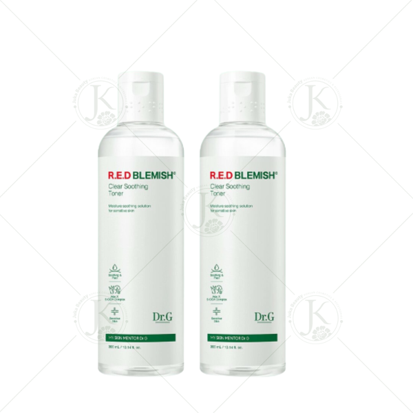  (Mẫu Mới) Nước Hoa Hồng Dưỡng Ẩm Làm Dịu Da Dr.G R.E.D Blemish Clear Soothing Toner 300ml 