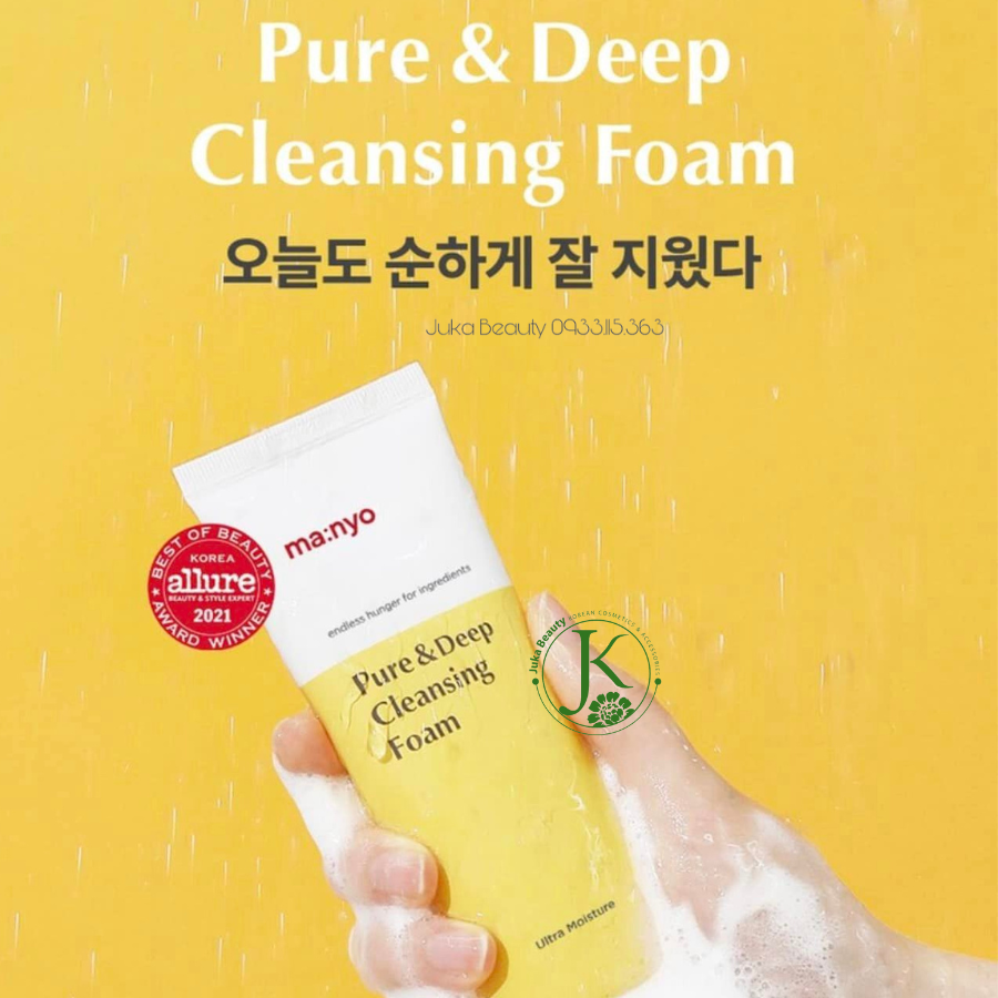 Sữa Rửa Mặt Tạo Bọt, Sạch Sâu Da Manyo Pure & Deep Cleansing Foam
