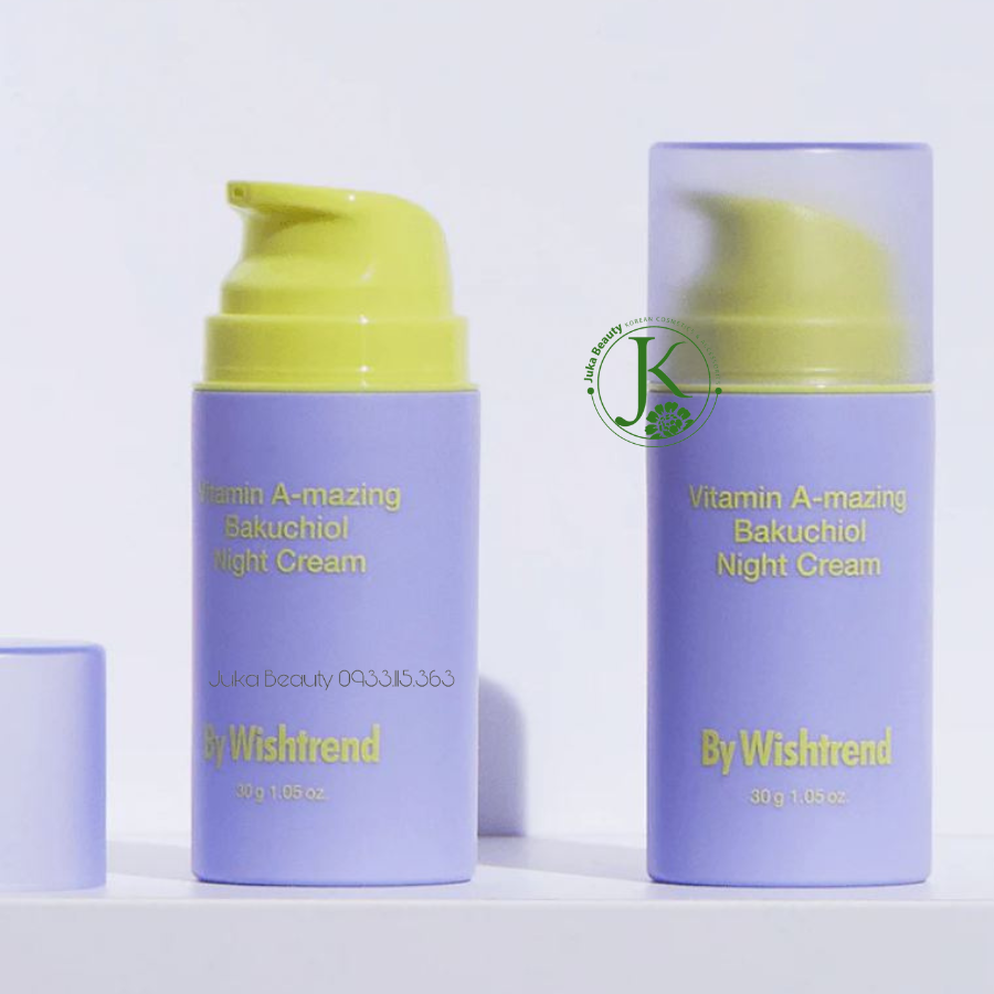 Kem Dưỡng Da Ban Đêm Phục Hồi Da By Wishtrend Vitamin A - Mazing Bakuchiol Night Cream 30g