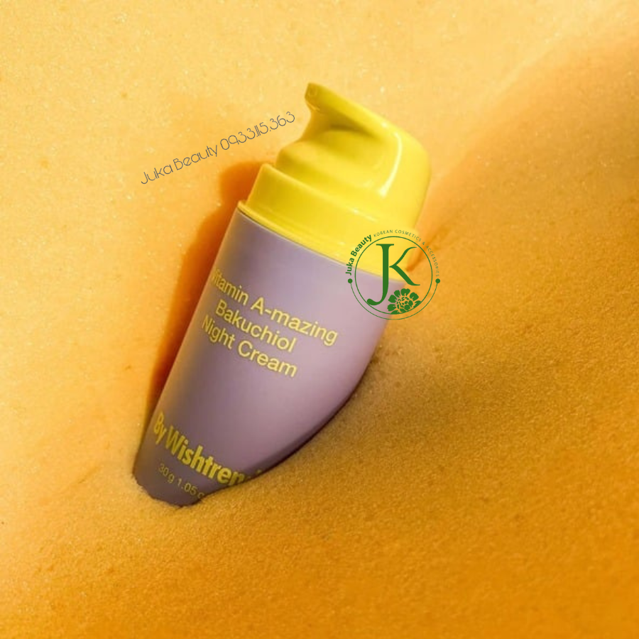Kem Dưỡng Da Ban Đêm Phục Hồi Da By Wishtrend Vitamin A - Mazing Bakuchiol Night Cream 30g