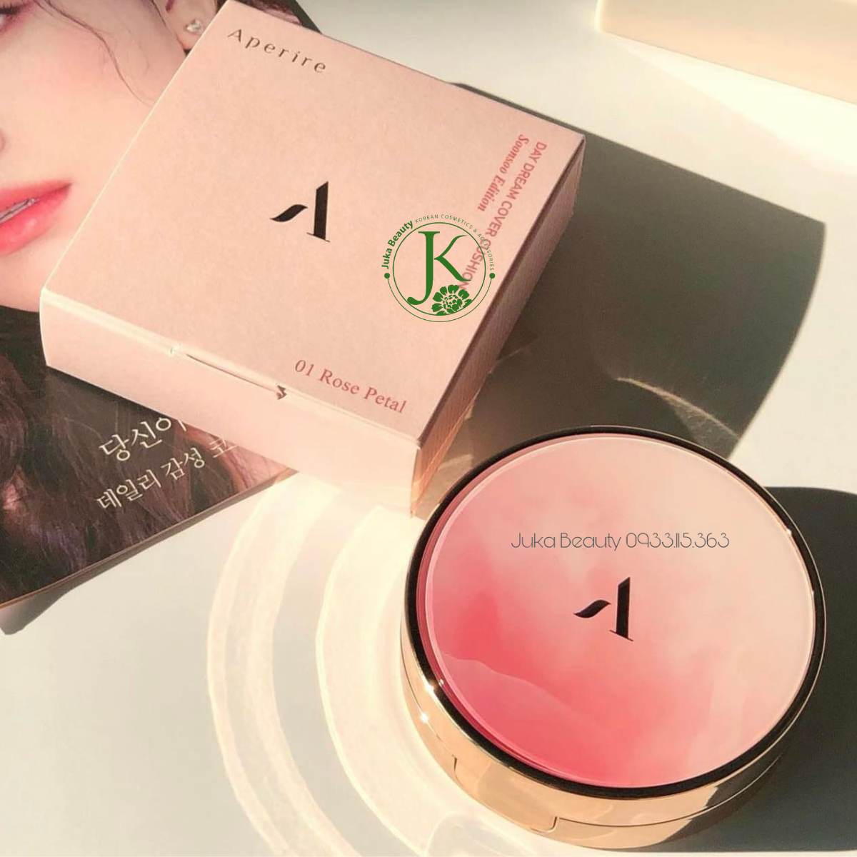 Phấn Nước Kiềm Dầu, Che Phủ Tốt Khuyết Điểm Aperire Day Dream Cover Cushion SPF50+ PA++++ 13g