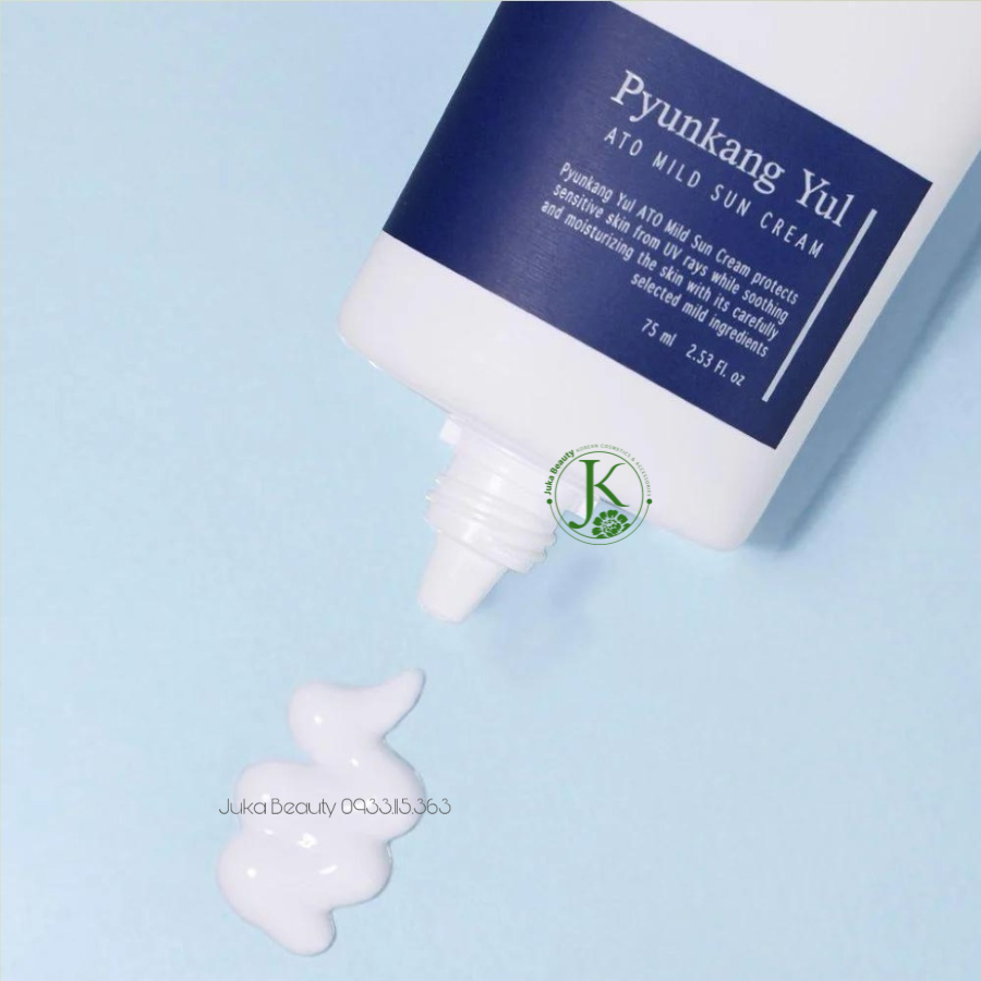 Kem Chống Nắng Phổ Rộng Phục Hồi Cho Da Nhạy Cảm Pyunkang Yul Ato Mild Sun Cream SPF50+ PA++++ 75ml