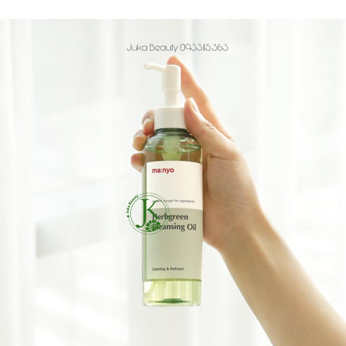 Dầu Tẩy Trang Thảo Mộc Dịu Nhẹ Manyo Herbgreen Cleansing Oil 200ml (XANH LÁ)