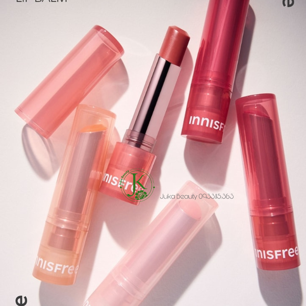  [MẪU MỚI] Son Dưỡng Có Màu Làm Mềm Môi Innisfree Dewy Tint Lip Balm 3.2g 