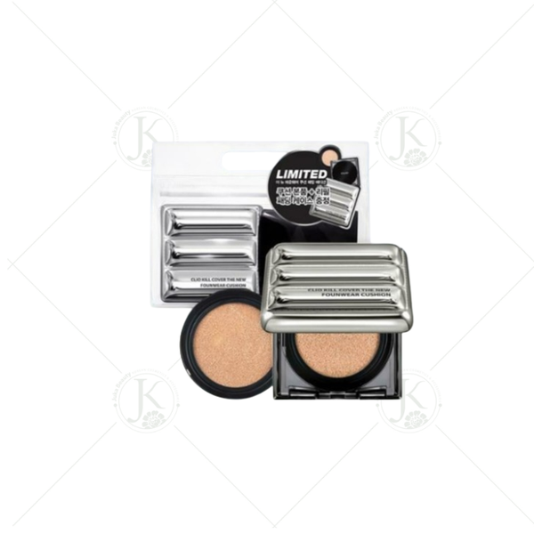(KÈM LÕI) Phấn Nước Che Phủ Lâu Trôi Clio Kill Cover The New Founwear Cushion SPF50+ PA+++ 15g*2