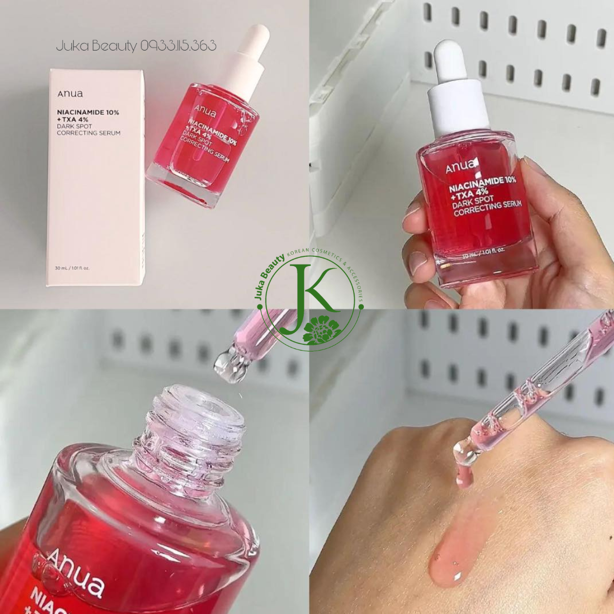 Tinh Chất Dưỡng Trắng, Mờ Thâm Anua Niacinamide 10% + TXA 4% Serum 30ml