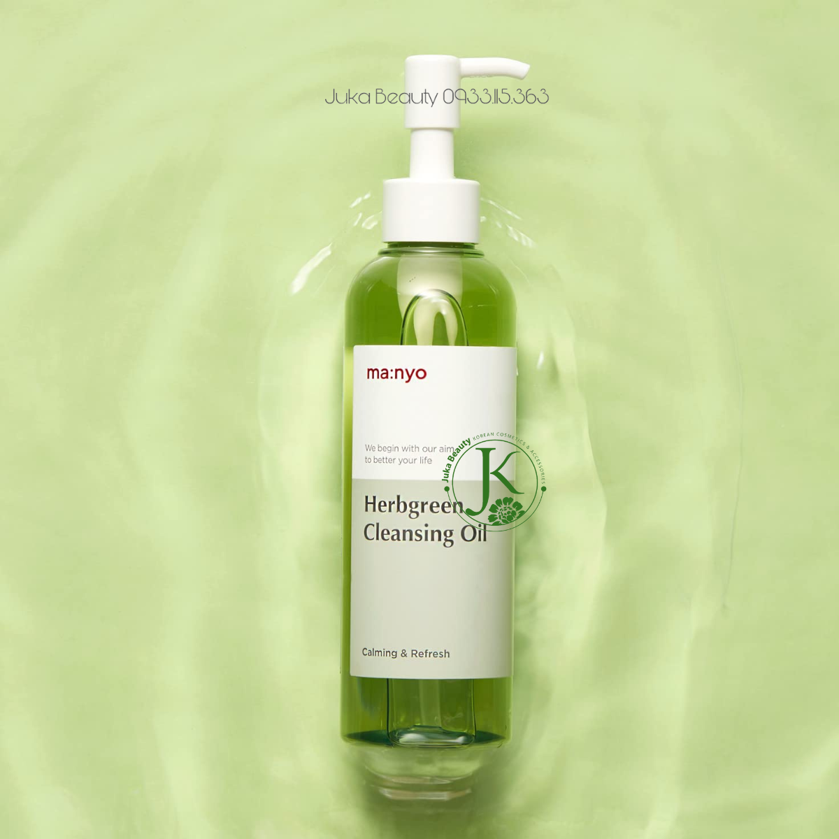 Dầu Tẩy Trang Thảo Mộc Dịu Nhẹ Manyo Herbgreen Cleansing Oil 200ml (XANH LÁ)
