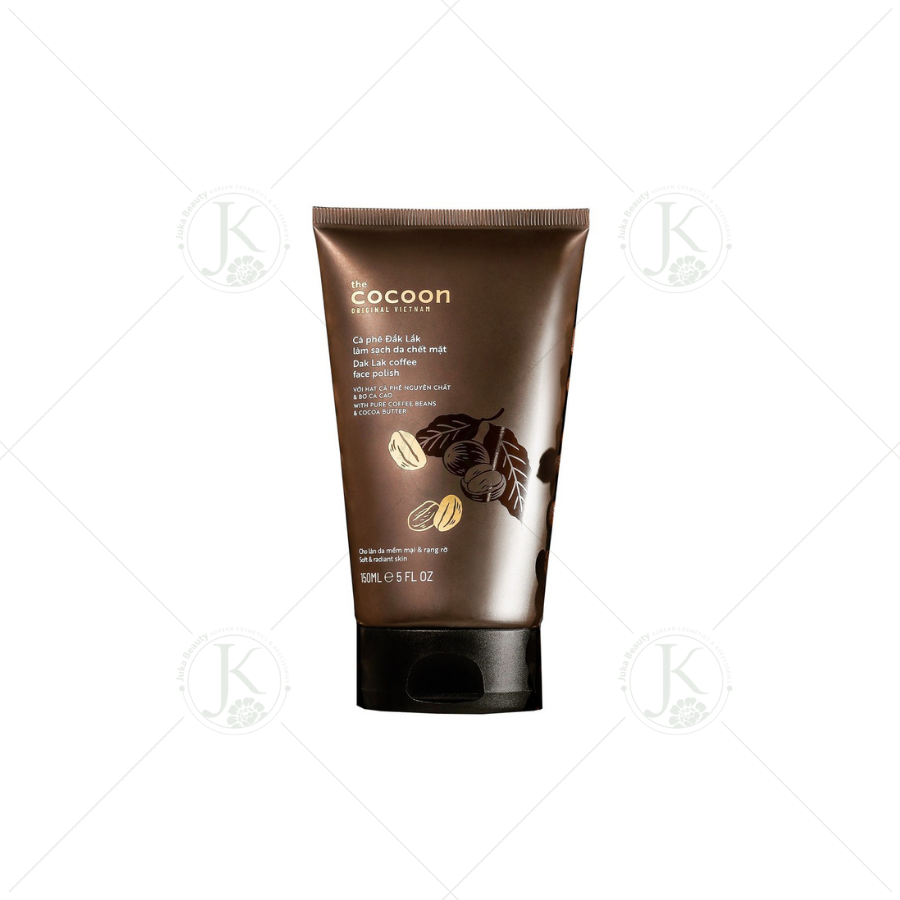 Tẩy tế bào chết sáng da chiết xuất cà phê Cocoon Dak Lak Coffee Face Polish 150ml