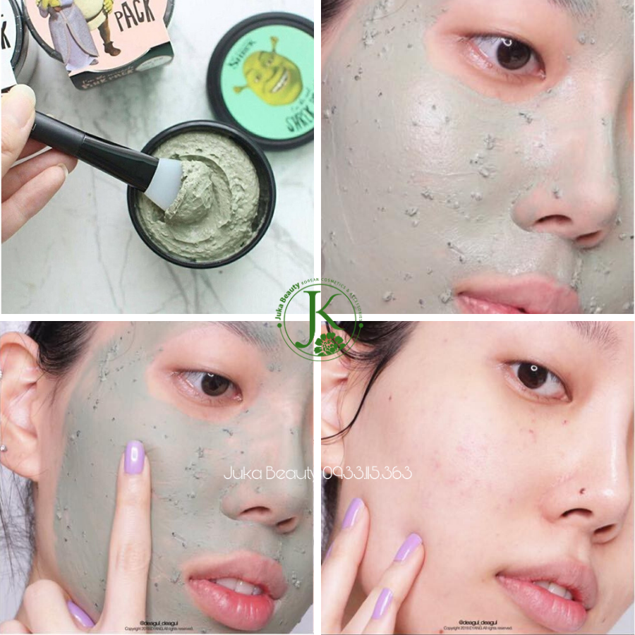 Mặt nạ đất sét tươi bạc hà thải độc, sáng da I'm The Real Shrek Pack 110g