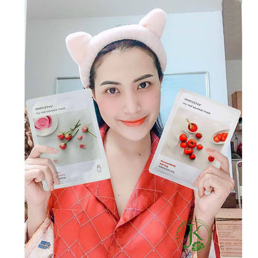 Mặt nạ giấy cung cấp dưỡng chất Innisfree My Real Squeeze Mask 20ml