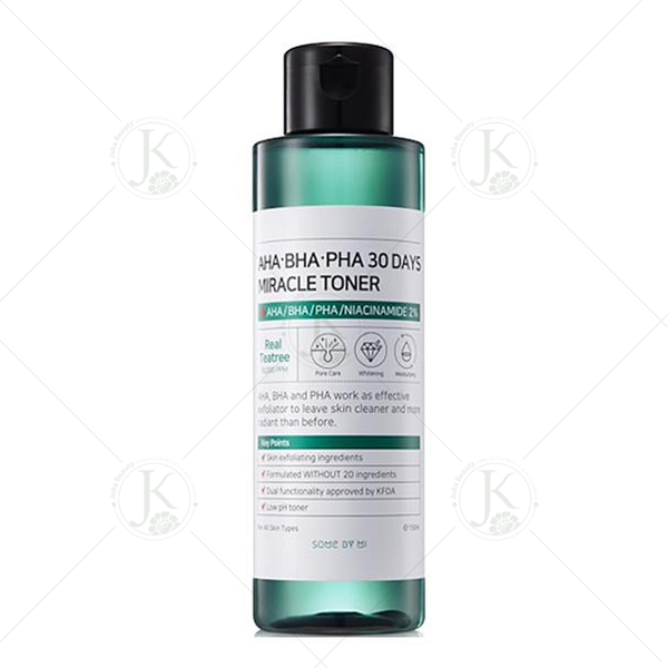 Nước Hoa Hồng Trị Mụn 30 Ngày Some By Mi AHA BHA PHA 30 Days Miracle Toner 150ml
