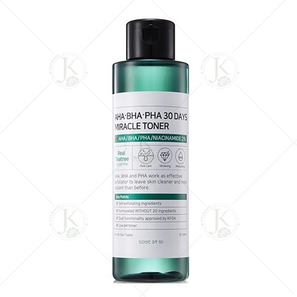  Nước Hoa Hồng Trị Mụn 30 Ngày Some By Mi AHA BHA PHA 30 Days Miracle Toner 150ml 