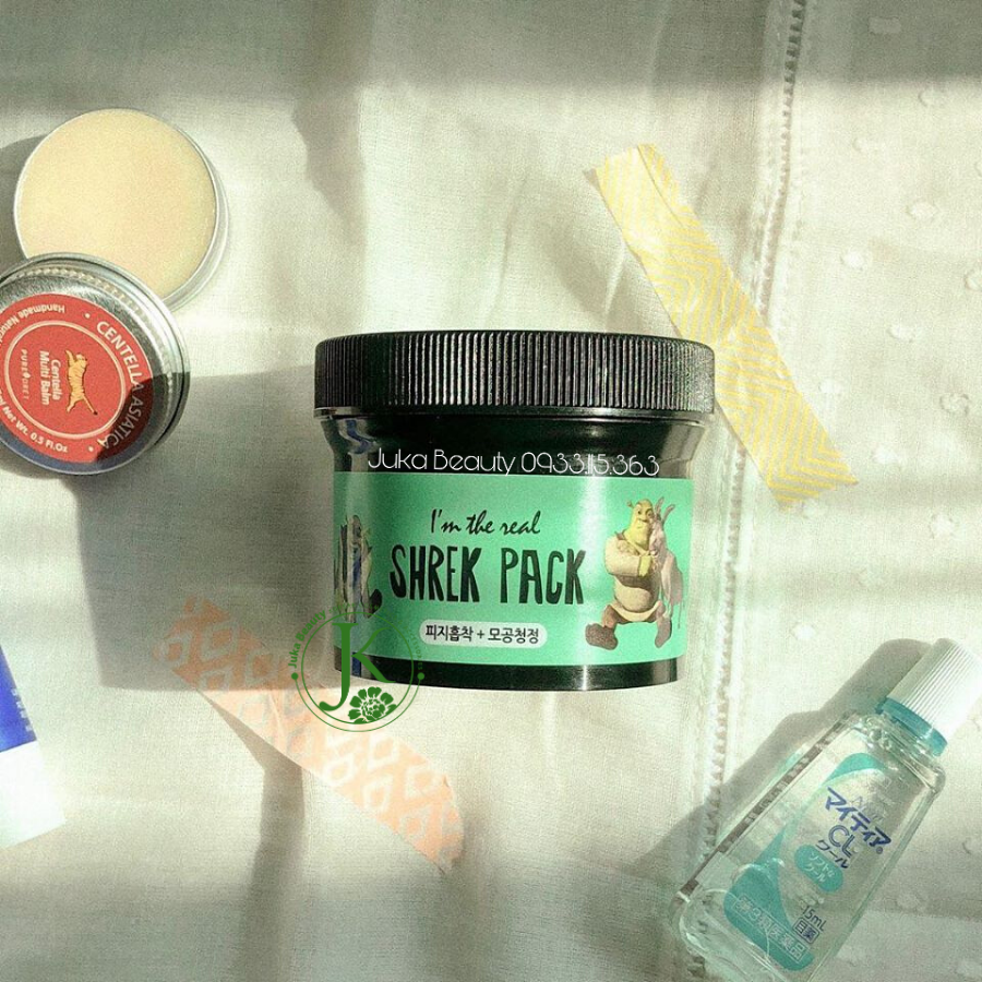 Mặt nạ đất sét tươi bạc hà thải độc, sáng da I'm The Real Shrek Pack 110g