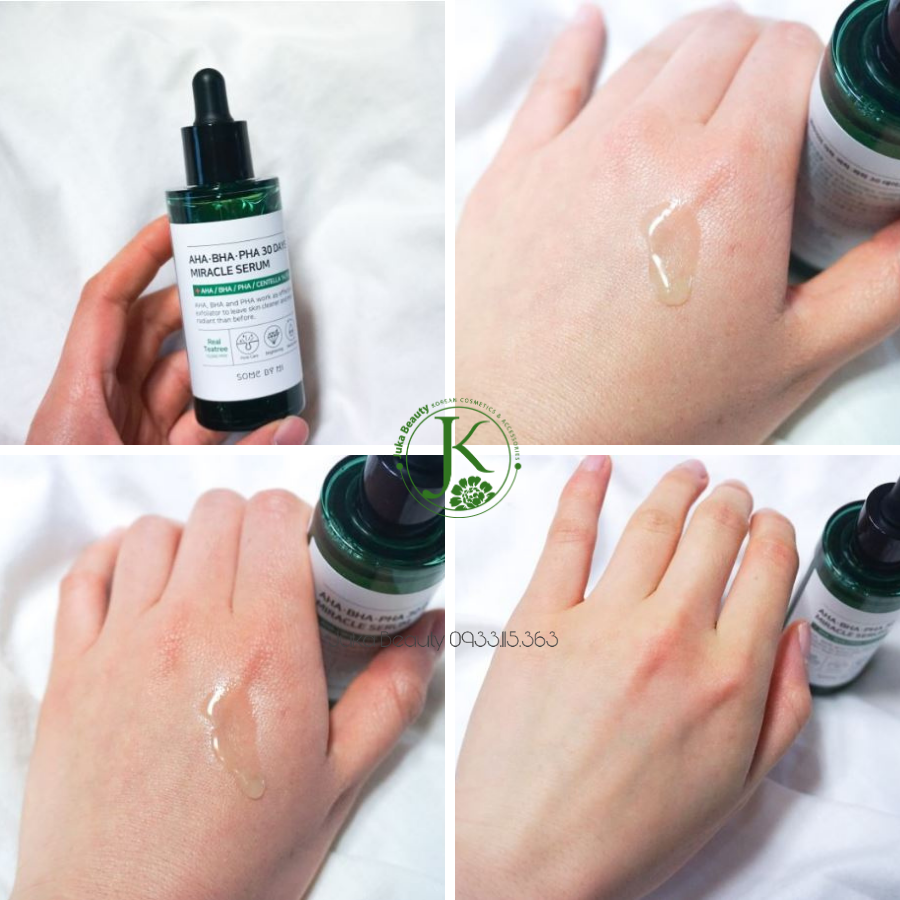 (Mẫu mới) Tinh chất giảm mụn, làm dịu da Some By Mi AHA BHA PHA 30 Days Miracle Serum 50ml