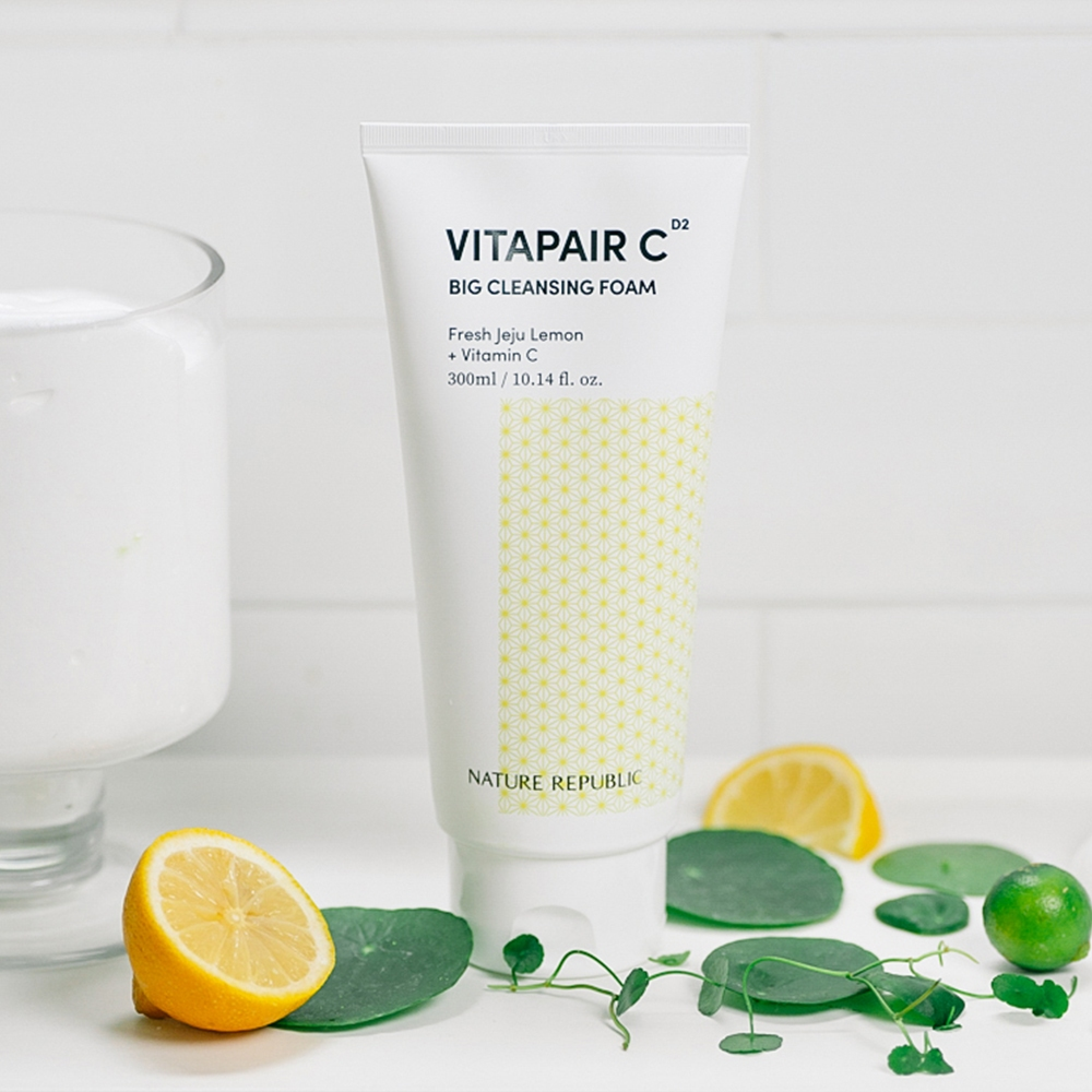Sữa Rửa Mặt Tạo Bọt, Sạch Da Nature Republic Vitapair C Big Cleansing Foam 300ml
