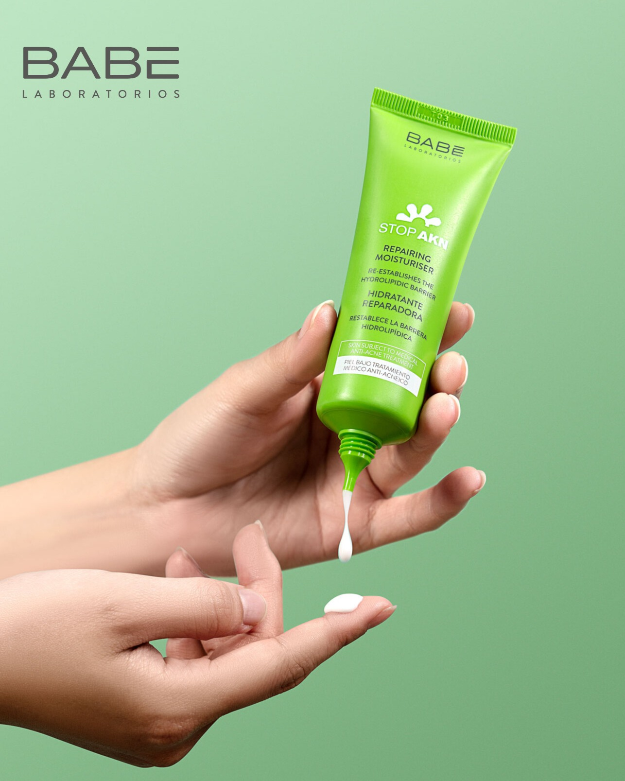 Kem Dưỡng Babe Phục Hồi Da Mụn Babe Stop AKN Repairing Moisturiser 50ml